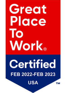 Great place to work certified badge for 2022-2023